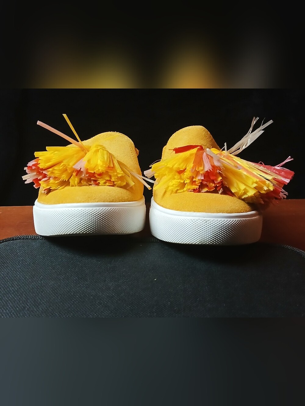 Donald J. Pliner Kids Yellow Tassel Slip-On Shoes - Picture 9 of 15